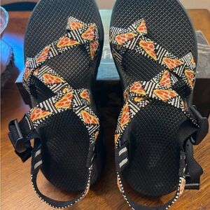 Chaco Black and Multicolor Sandals